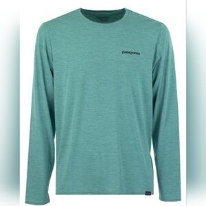 Patagonia Men's Long-Sleeve Technical Tee - Teal Size M